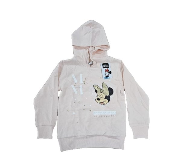 Sudadera blanca con capucha y diseño de Mickey Mouse para niños en Ropa La Giralda.