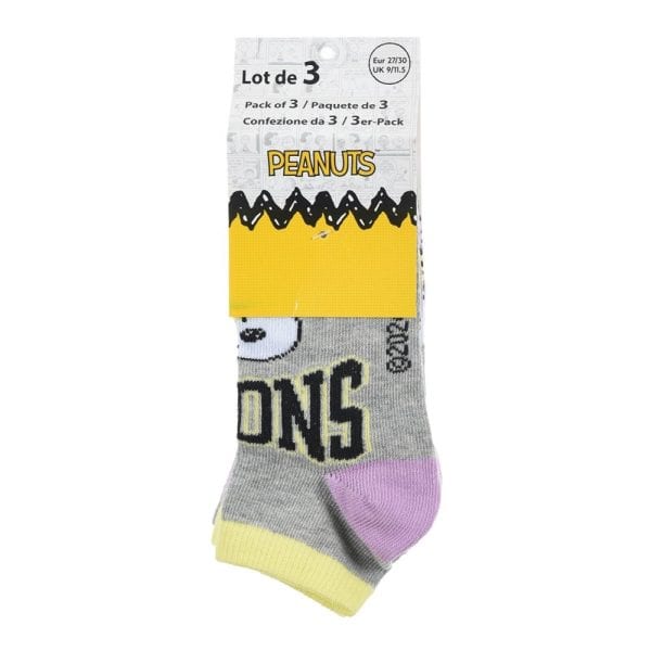 Calcetines de Peanuts con personajes y colores vibrantes para niños.