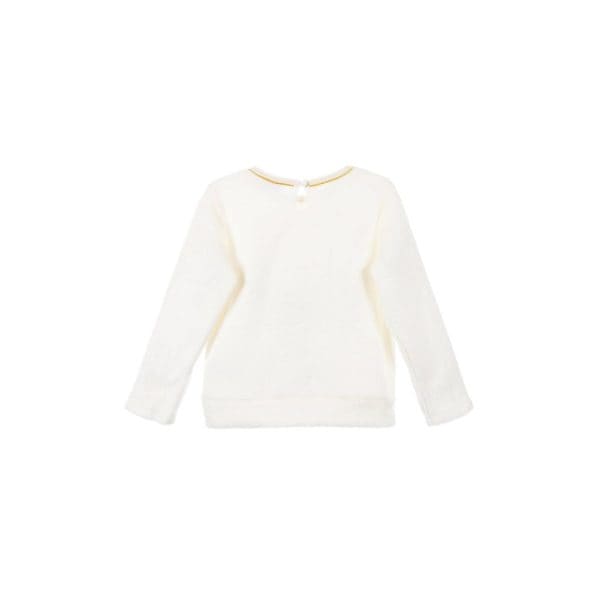 Jersey blanca para niña de Ropa La Giralda, ropa infantil elegante y cómoda.
