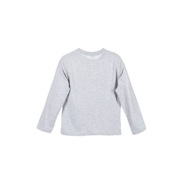Sudadera gris de manga larga para niños de Ropa La Giralda.