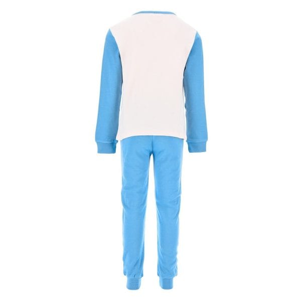 Conjunto deportivo azul y blanco de Ropa La Giralda para entrenamiento y ocio.