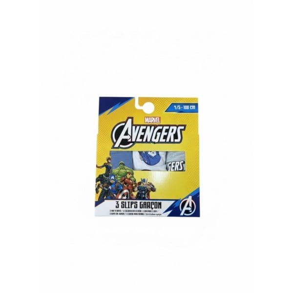 Ropa infantil de los Vengadores en paquete con personajes Marvel.