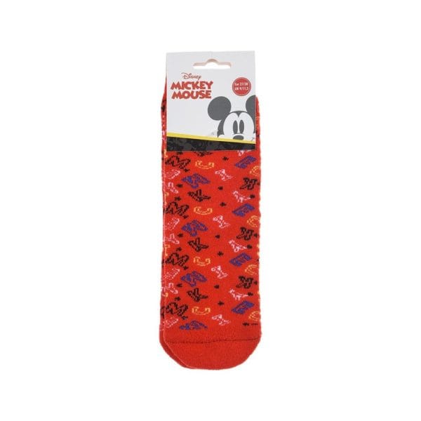 Calcetines de Disney Mickey Mouse con diseño colorido y divertido para niños.