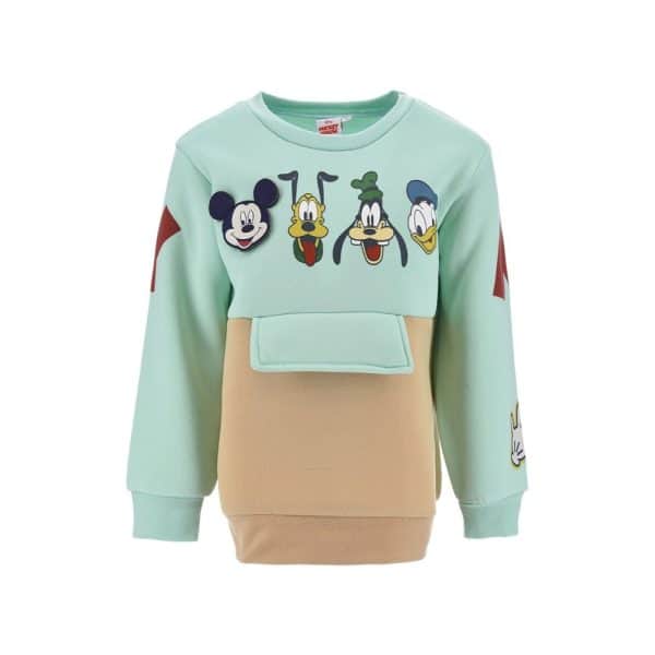 Sudadera infantil con personajes de Disney Mickey, Donald, Goofy y Pluto.