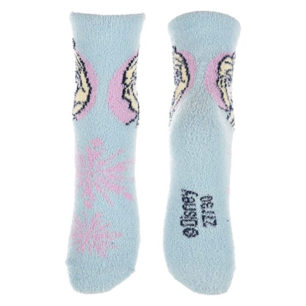 Calcetines de Disney con diseño de personajes y colores pastel para niños.