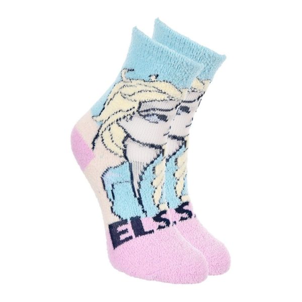 Calcetines de Disney Elsa con diseño de Elsa de Frozen en colores pastel.