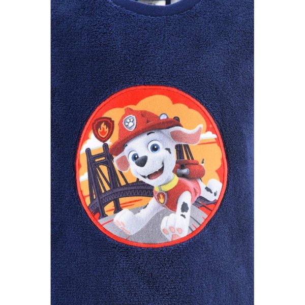 Camiseta azul con logo de la serie Paw Patrol y personaje Chase.