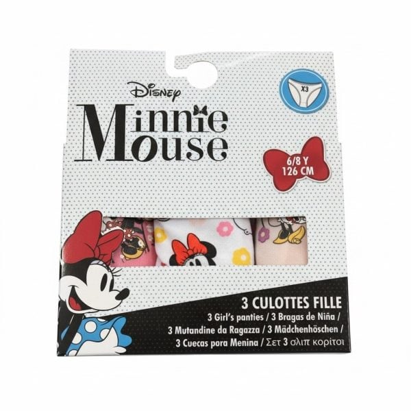 Ropa infantil de Minnie Mouse para niñas de 6 a 8 años, paquete con 3 prendas.