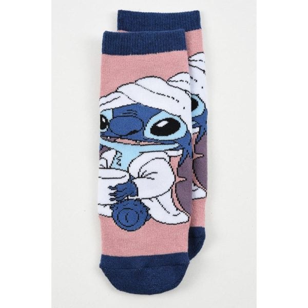 Calcetines de Disney Stitch en rosa y azul para niños en Ropa La Giralda.