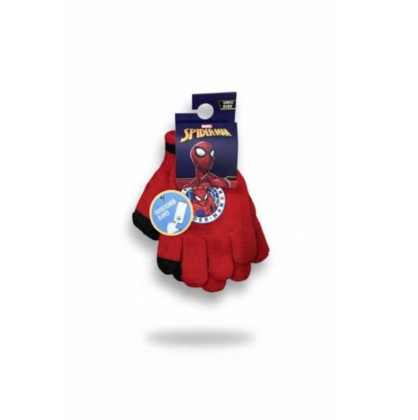 Guantes infantiles de Spider-Man con tecnología táctil para smartphones.