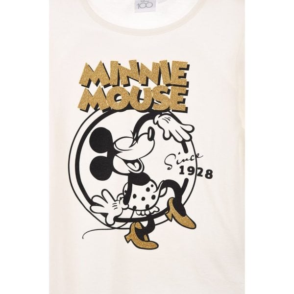 Camiseta blanca con diseño de Mickey Mouse y texto en español.