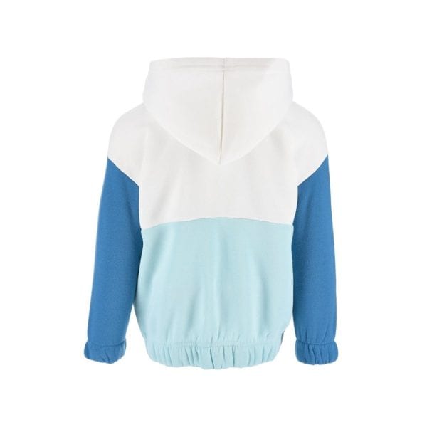 Sudadera con capucha en colores azul y blanco para niños en Ropa La Giralda.