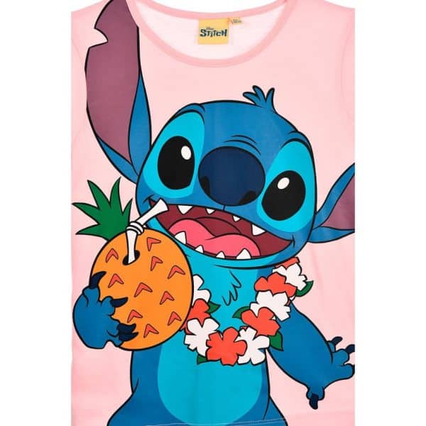 Camiseta infantil con diseño de Stitch de Lilo y Stitch y piña.