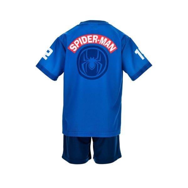 Conjunto de ropa deportiva de Spider-Man en azul para niños.