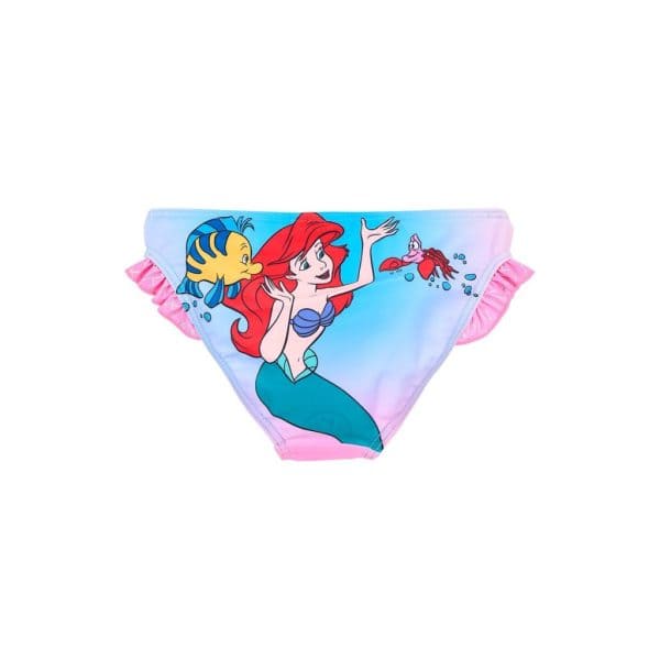 Bañador infantil de La Sirenita con diseño colorido y detalles de personajes.