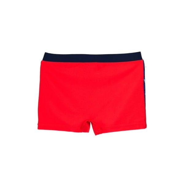 Bañador rojo con cinturilla negra para mujer en Ropa La Giralda.