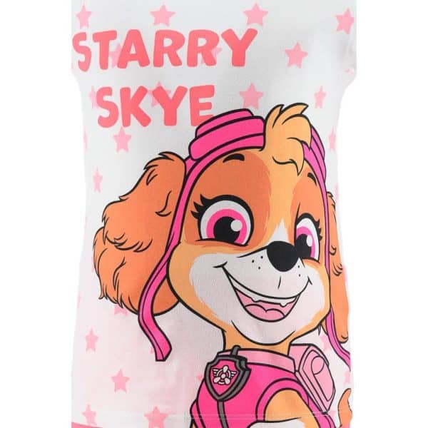 Ropa infantil de la marca Starry Skye con diseño de perrita adorable y color rosa.