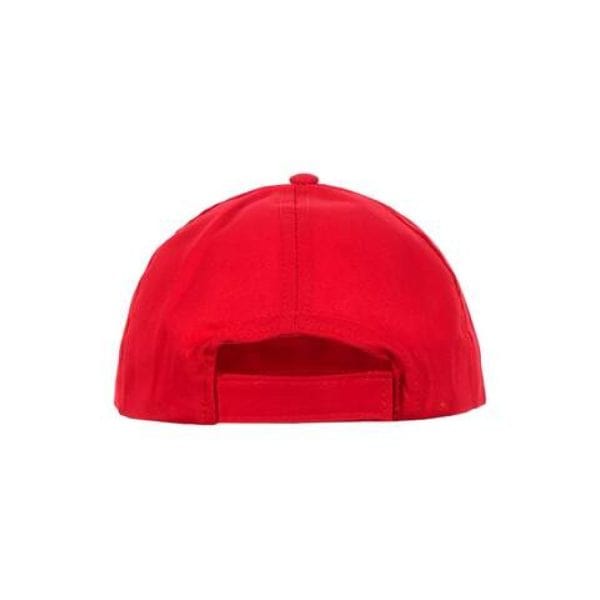 Gorra roja de béisbol vista desde atrás en Ropa La Giralda.