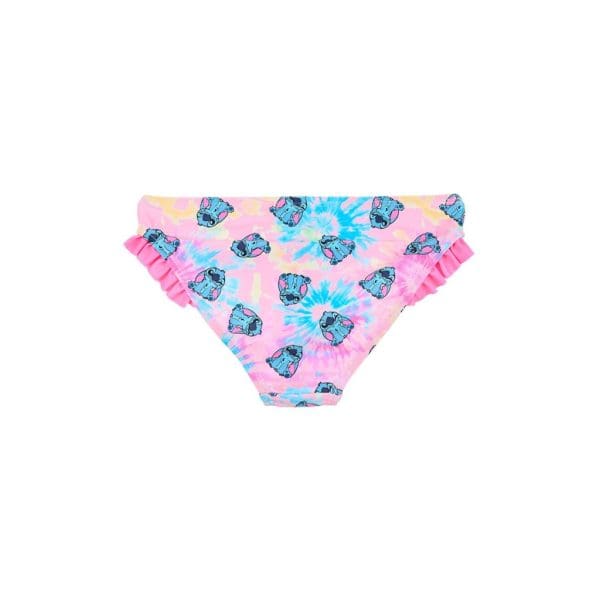 Bañador infantil con estampado de patitos y detalles en rosa.