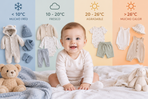 Cómo vestir a un bebé según la temperatura