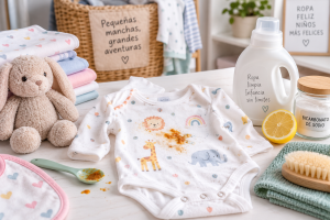 Cómo quitar manchas de ropa infantil